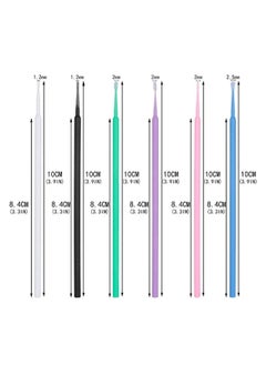 Excefore Micro Applicator Brushes Multicolor Disposable Bendable Eyelash Extension Swab for Makeup Oral Clean and Dental 600 Pcs 6 Color  - Image 2