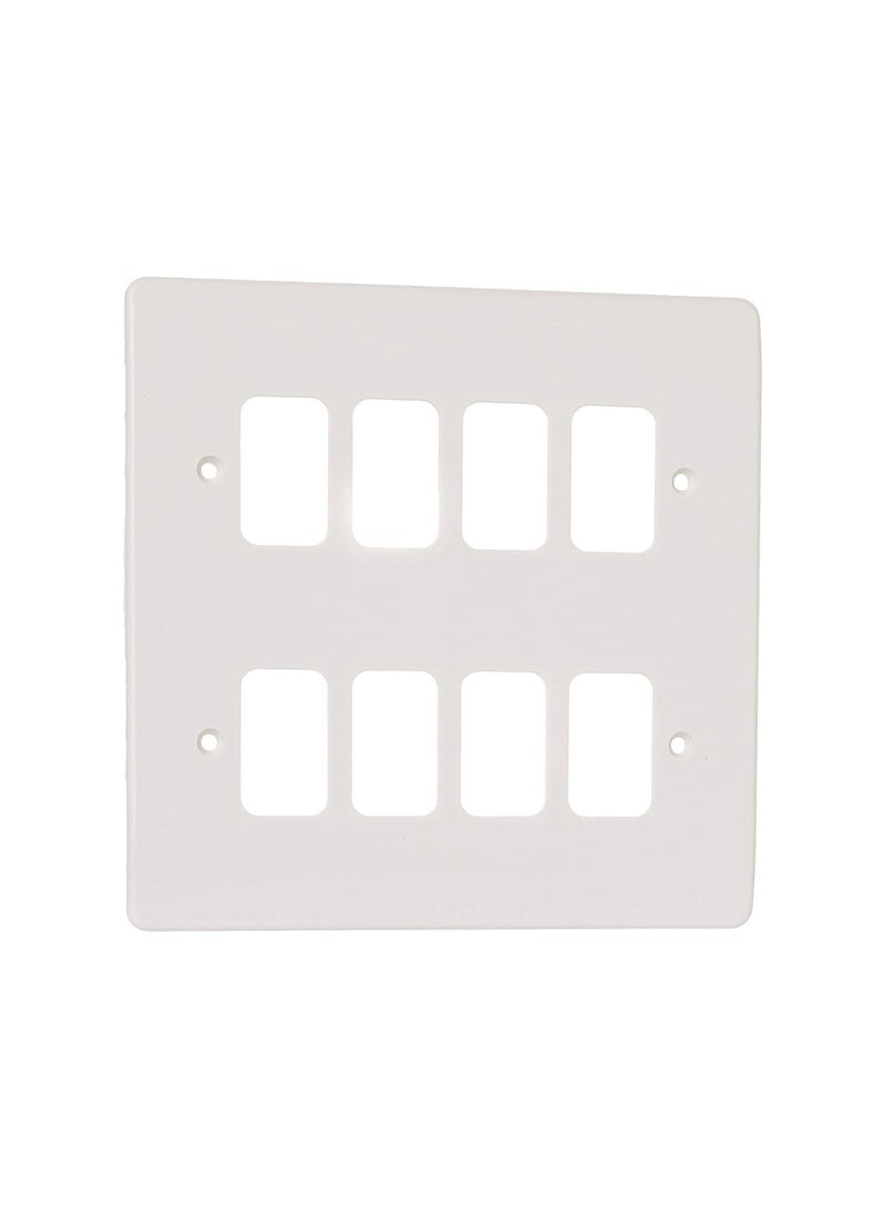 RACO RACO MK Electric Logic Plus 8 Module Grid Plus Front Plate - Image 1