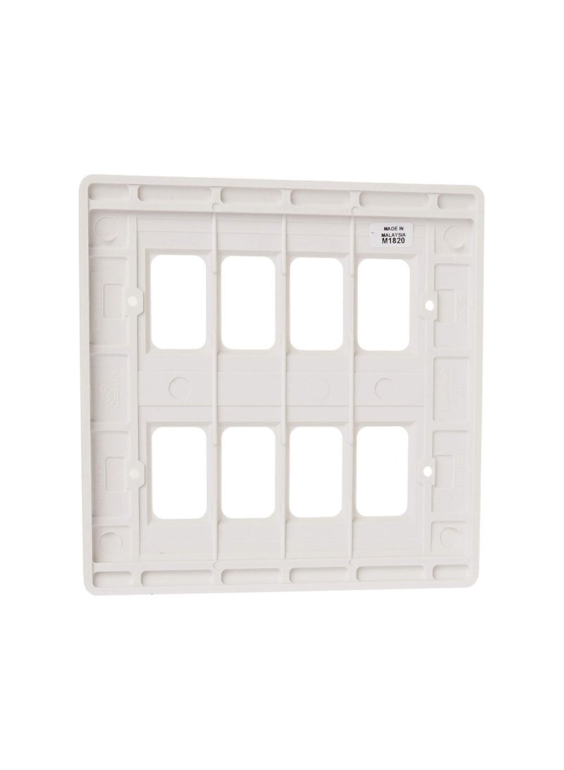 RACO RACO MK Electric Logic Plus 8 Module Grid Plus Front Plate - Image 2