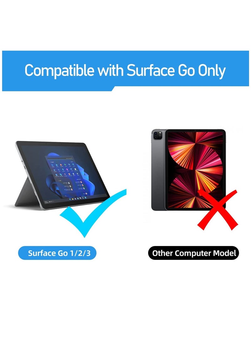 Magnetic Type Cover Ultra-Slim Portable Bluetooth Wireless Keyboard with Touchpad Built-in Rechargeable Battery Compatible with Microsoft Surface Go 3 (2021)/Surface Go 2 (2020) Surface Go