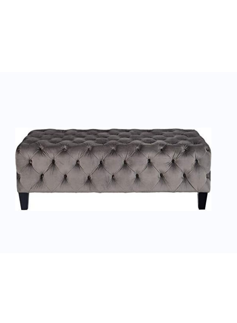 R2R FURNITURE Tufted Design Storage Bench 