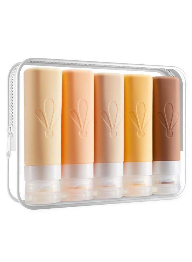 INSFIT Travel Bottles for Toiletries TSA Approved 3oz Travel Size Toiletries BPA Free Leak Proof Squeezable Silicone Tubes Travel Essentials for Shampoo Conditioner Lotion Soap - Image 2