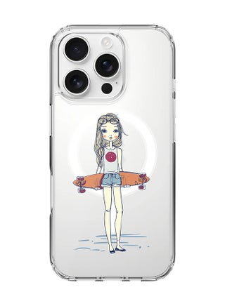 For iPhone 16 Pro Case [Compatible with MagSafe] Slim Magnetic cover Clear Phone Case - Skater Girl - pzsku/ZCF4625A4E53C86C7148AZ/45/_/1730709652/9b3f8e29-eb1b-4ec2-9e09-ee0612d812ea