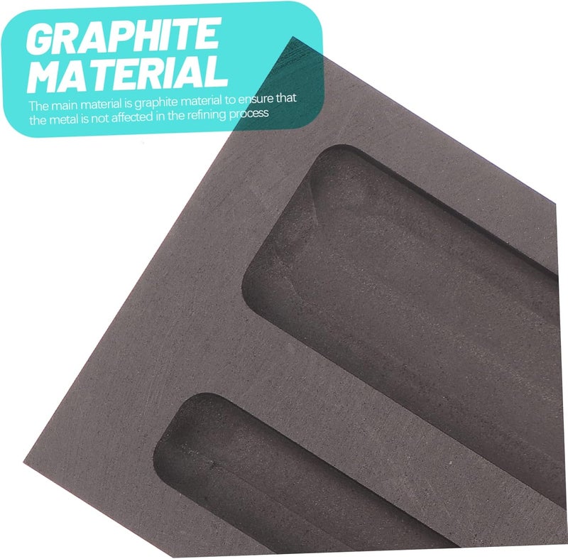 Gadpiparty 2holes Graphite Ingot Mold Oil Tank Casting for Aluminum Brass Copper Zinc - Image 4