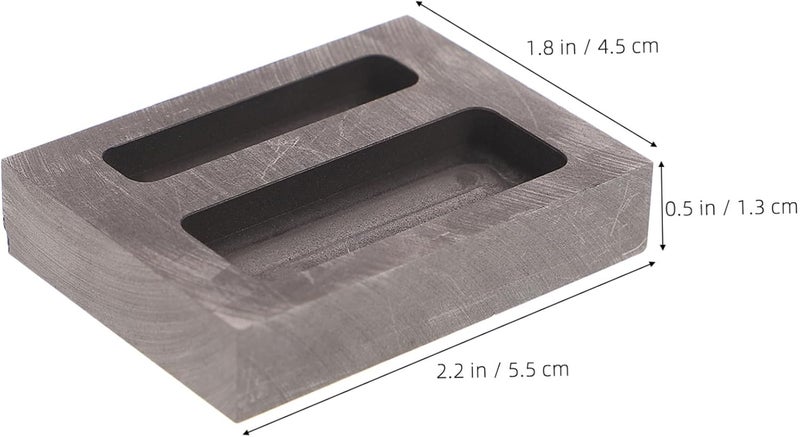 Gadpiparty 2holes Graphite Ingot Mold Oil Tank Casting for Aluminum Brass Copper Zinc - Image 2
