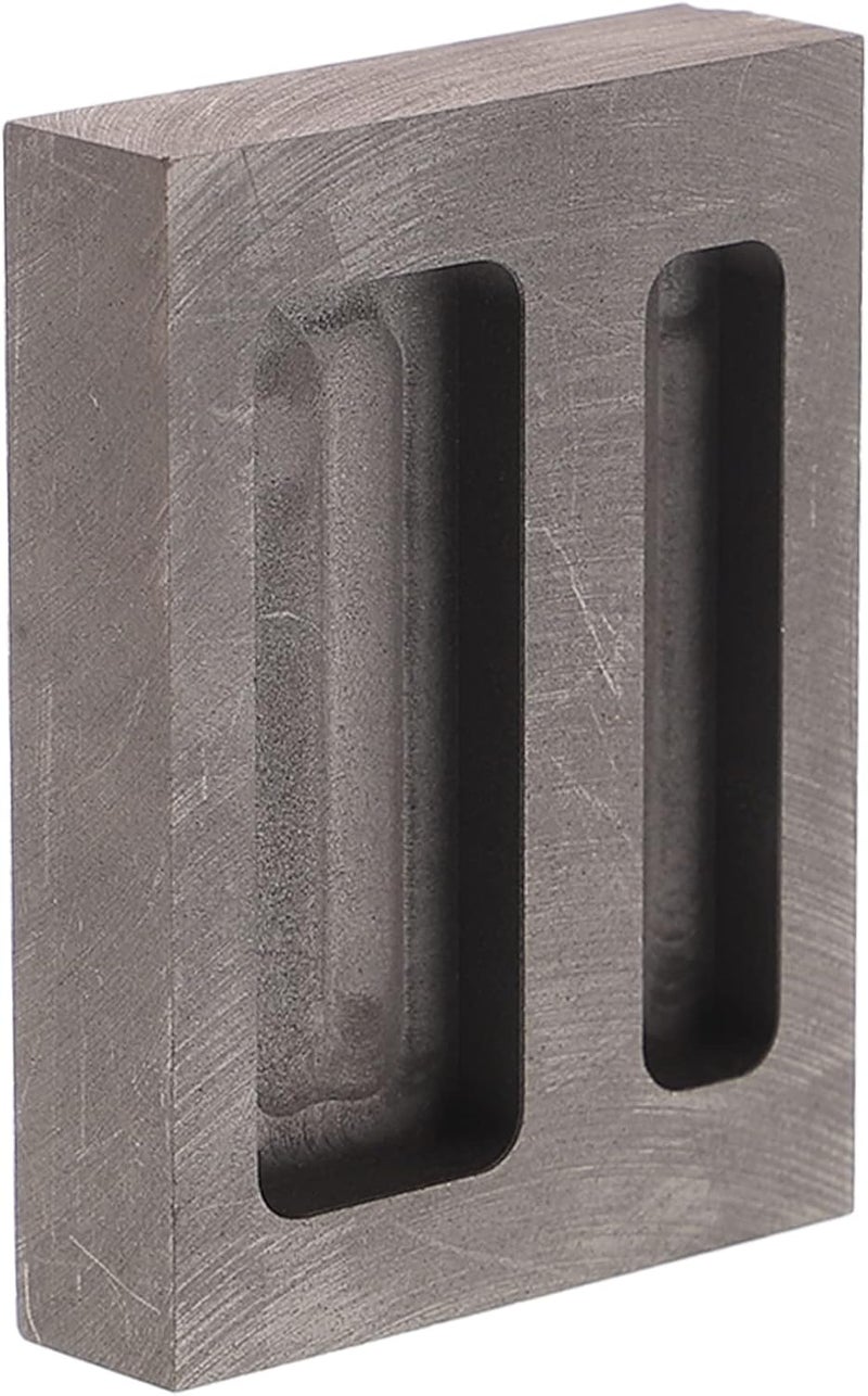 Gadpiparty 2holes Graphite Ingot Mold Oil Tank Casting for Aluminum Brass Copper Zinc - Image 1