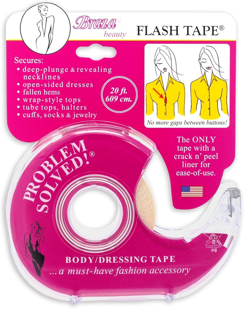 Braza Flash Tape - 20 Feet Double-Sided Clothing Tape - Image 1