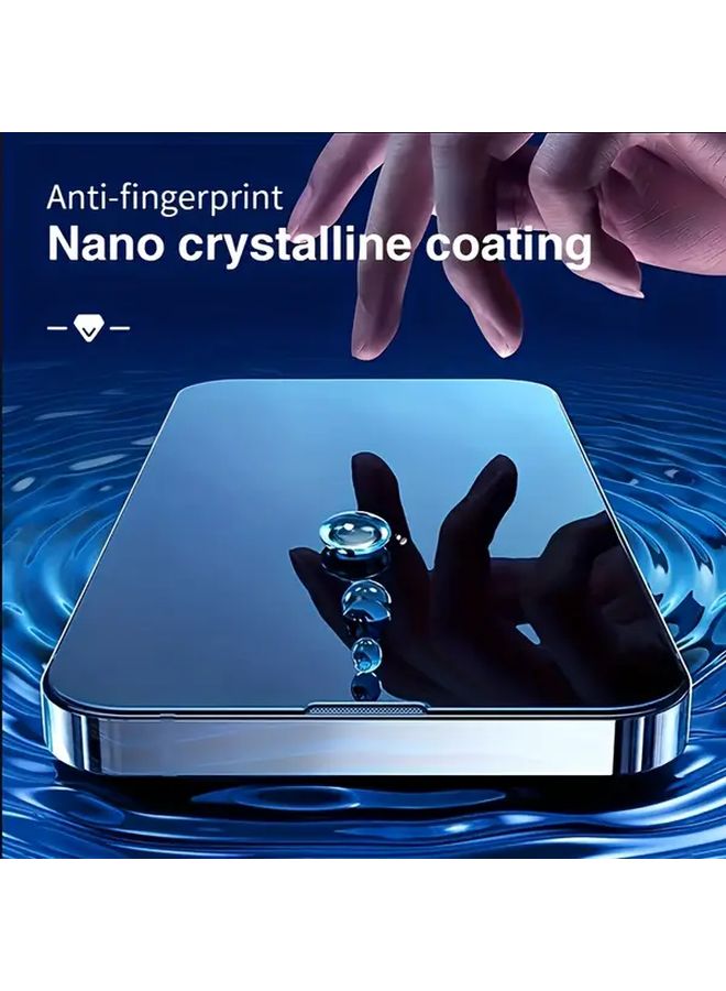 واقي شاشة من الزجاج المقسّى بتصميم تغطية كاملة 6 في 1 لأجهزة iPhone 14 Pro و13 Pro Max و14 Plus. - Image 4