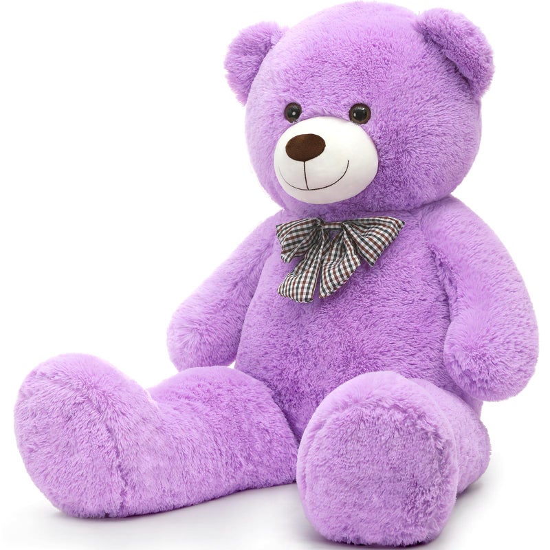MorisMos Large Teddy Bear 39inch Giant Teddy Bear Stuffed Animals Plush Soft Big Bears for Girls Girlfriend Purple - Image 2