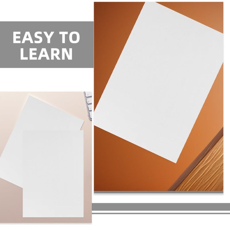 A5 Hot Press Watercolor Paper Pad 50 Sheets for Finger Painting Art Drawing - Image 4