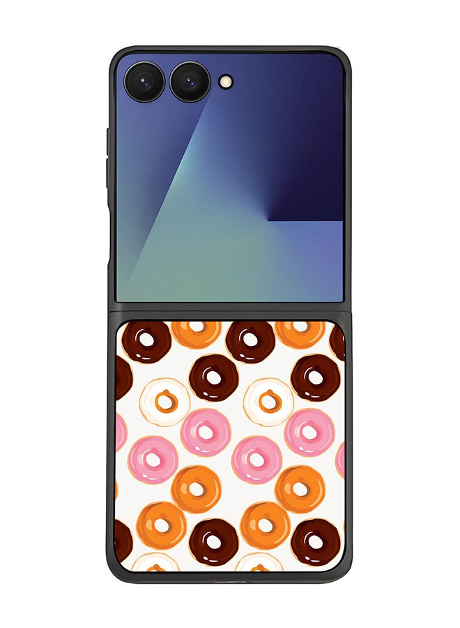 Stylizedd For Samsung Galaxy Z Flip7 Case,Slim fit Camera Protection, Shockproof Thin Phone cover  - Donut Drops