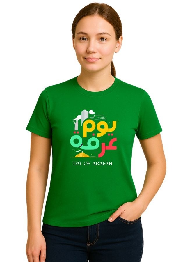 PRINTSHOP4ME Arafah Day Special Women’s Cotton T-Shirt–Premium Quality Round Neck Short Sleeve Islamic T-Shirt For Women | Soft Breathable Fabric | Comfortable Daily Wear  - Image 1