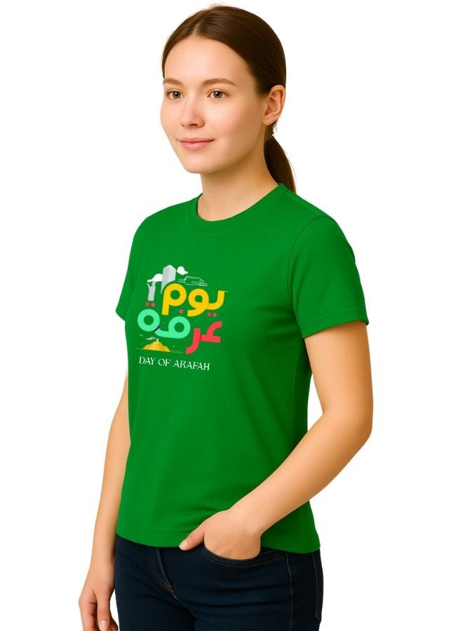 PRINTSHOP4ME Arafah Day Special Women’s Cotton T-Shirt–Premium Quality Round Neck Short Sleeve Islamic T-Shirt For Women | Soft Breathable Fabric | Comfortable Daily Wear  - Image 2