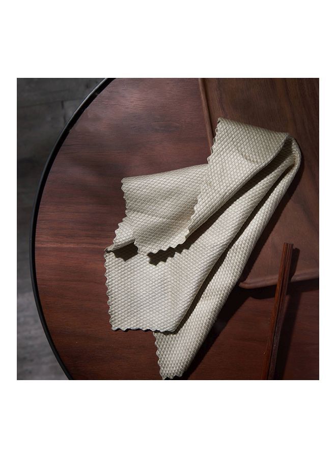 نيبمينينت طقم أقمشة ذات وجهين من النانوفايبر لتنظيف الزجاج، 3 قطع أزرق/رمادي/بيج 30x40سنتيمتر - Image 4