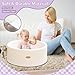 HARBOLLE Baby Ball Pit 276 Soft Round Memory Foam Ball Pits NOT Included Balls Indoor Outdoor Playpen for Babies Toddlers Kids Great Gift for Girls Boys White - Image 4