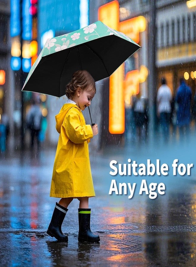Yoobure Small Mini Umbrella with Case Light Compact Design Perfect for Travel Lightweight Portable Parasol Outdoor Sun&Rain Umbrellas - Image 5