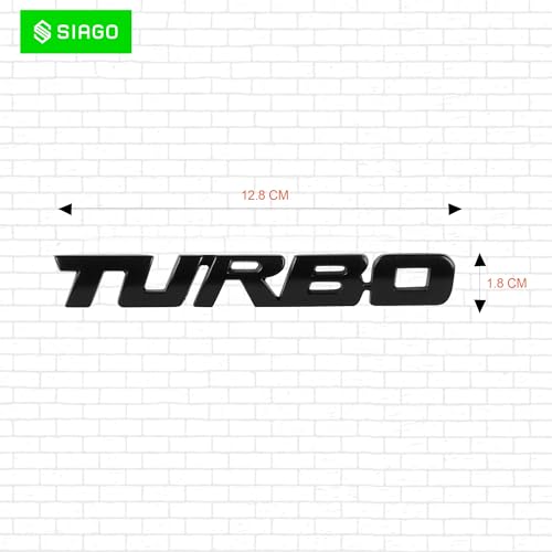 SIAGO SIA280 Premium Turbo Metal Car Sticker - Durable & Stylish Auto Emblem for Vehicles - Customizable Designs - Easy Installation - Weather-Resistant & Long-Lasting - Image 2