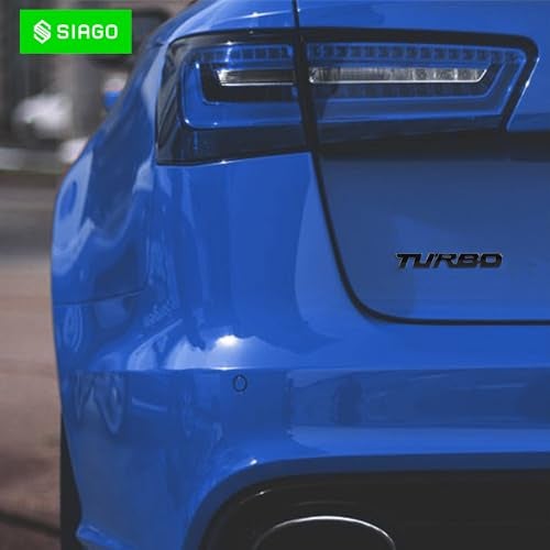 SIAGO SIA280 Premium Turbo Metal Car Sticker - Durable & Stylish Auto Emblem for Vehicles - Customizable Designs - Easy Installation - Weather-Resistant & Long-Lasting - Image 3