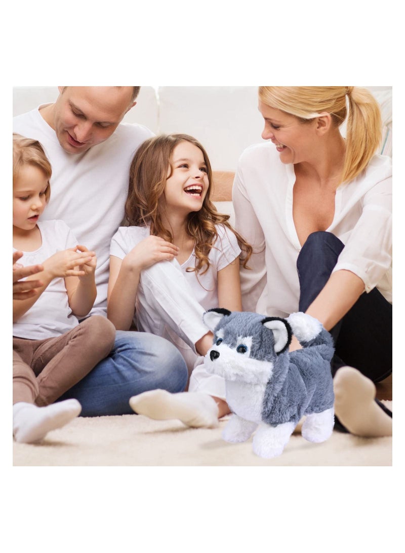 Excefore Plush Interactive Toy, Electronic Pet, Plush Golden Retriever Toy Puppy Electronic Interactive Pet Dog, Can Walking, Barking, Tail Wagging, Stretching, Companion Animal for Kids (Alaska Dog)  - Image 4