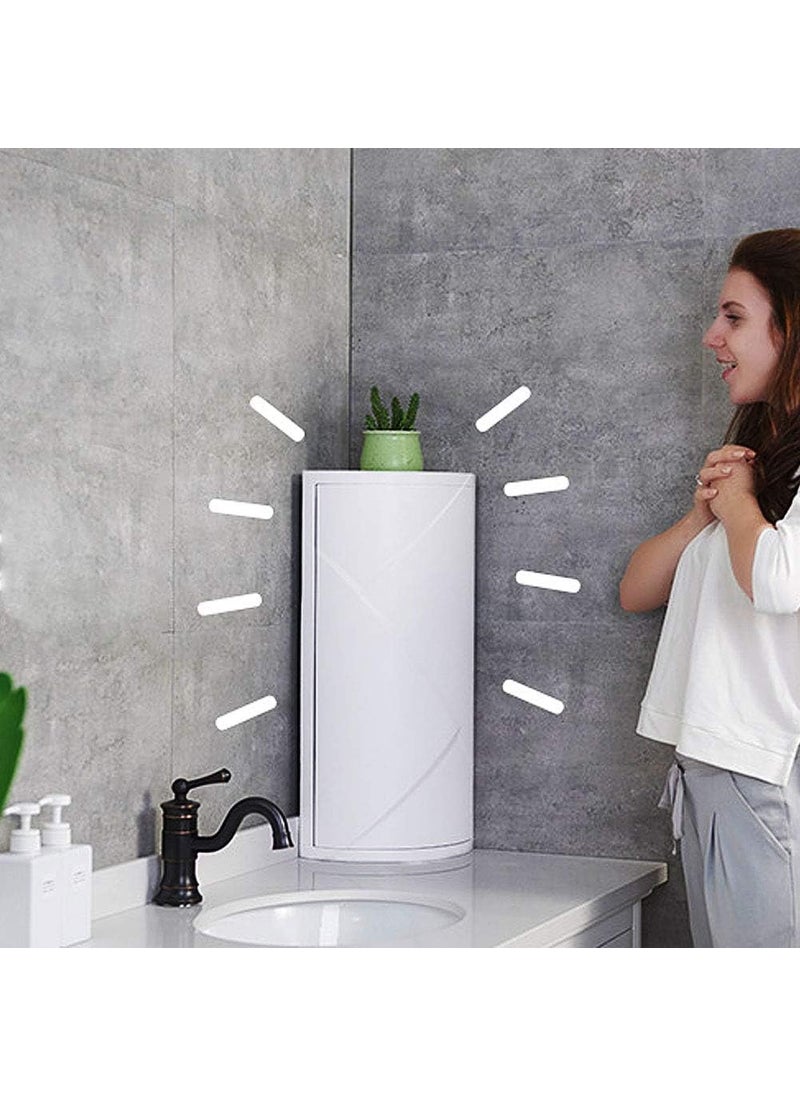 Olpad - Olpad Bathroom Corner Shelf 360 Degree Rotating Storage Shelf Multifunctional Corner Locker Rotating Storage Cabinet Shelves Multi Layer Storage Rack - Image 1