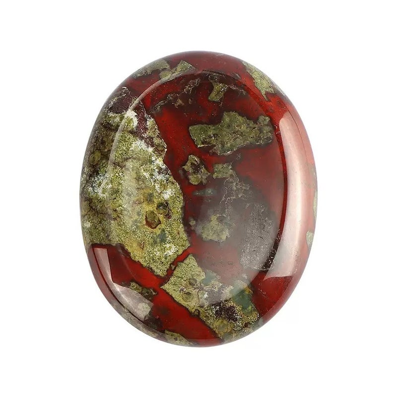 Natural Crystal Oval Worry Stone - White Yellow Crystal Gemstone, Carvable Jade for Gifts