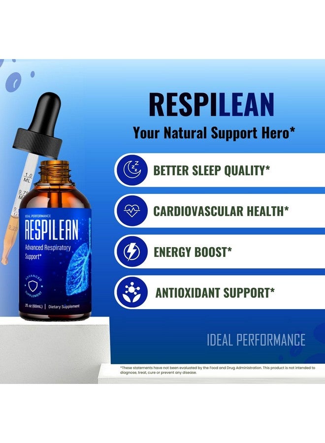 IDEAL PERFORMANCE Respilean Drops, Respilean Blood Formula Support Supplement Liquid Drops - Maximum Strength, Respilean Health and Wellness All Natural Formula Drops, Respilean Drops Reviews (2 Pack) - Image 4