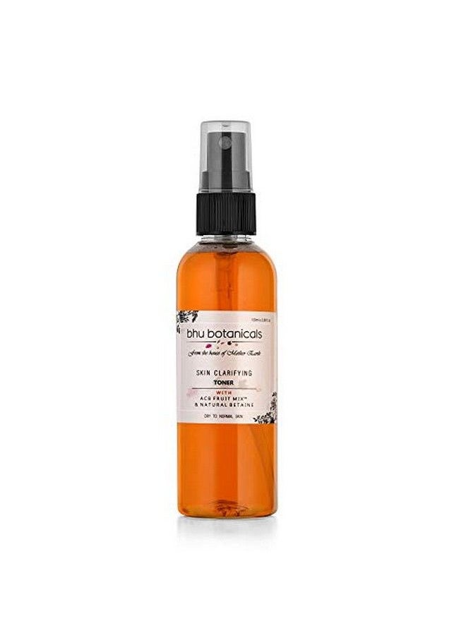 bhu botanicals Skin Clarifying Toner (With Acb Fruit Mix™ & Natural Betaine) ; Helps In Mild Exfoliation Rejuvenating & Hydrating Face ; Dry To Normal Skin ; Suitable For Men & Women100Ml  - Image 3