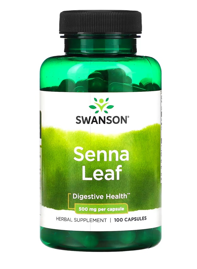 سوانسون أوراق السنا ، 500 ملجم ، 100 كبسولة