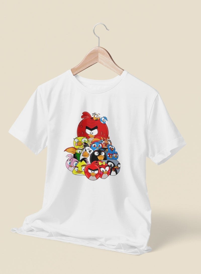 ZOOM Funny Angry Birds Character T-Shirt for Toddlers and Kids 