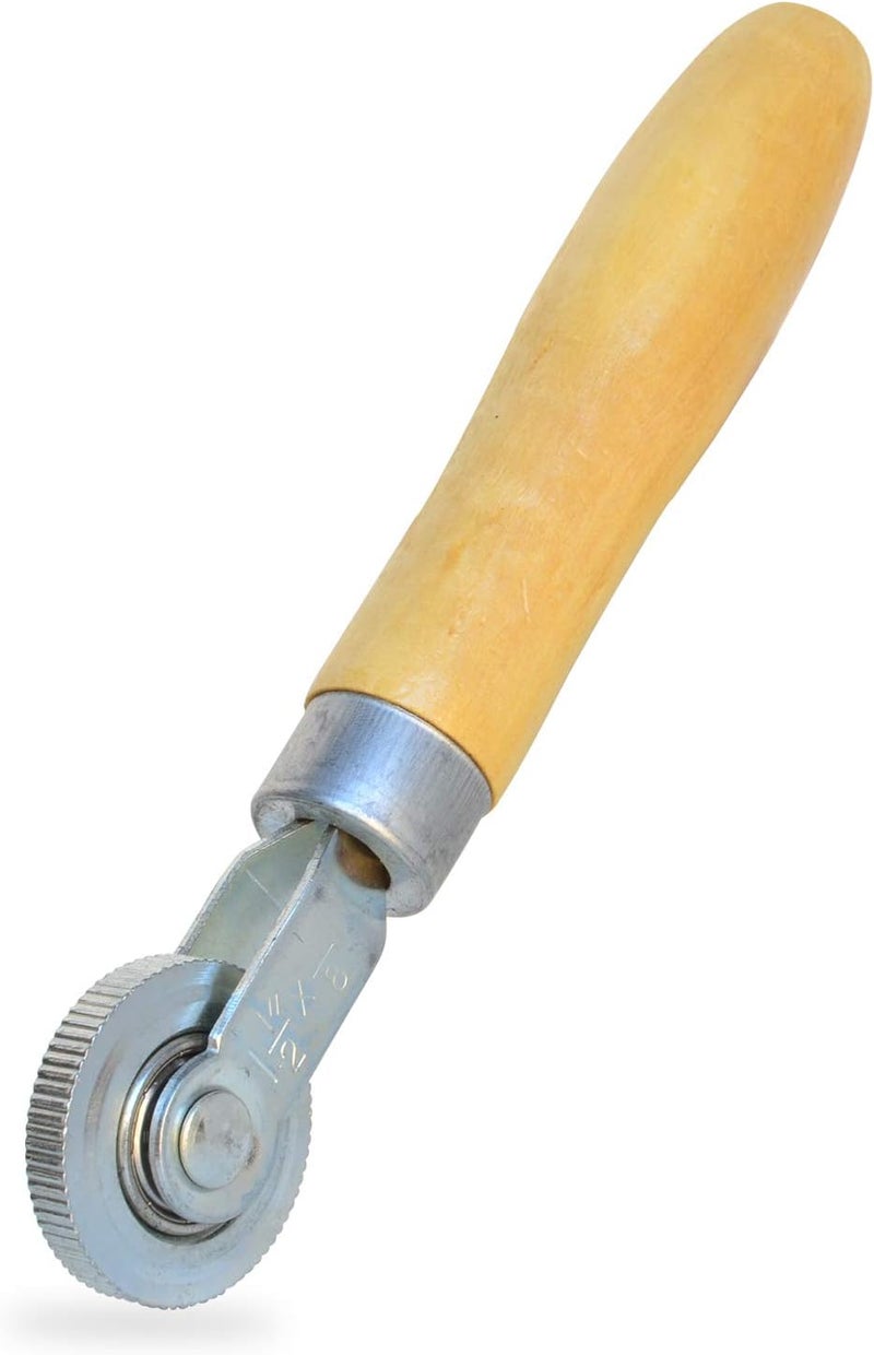 ITEQ Tire Patch Roller Wooden Handle 1 1/2" Dia Tire Repair Tool (6mm) - Image 1
