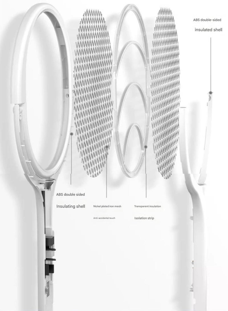 Extensible Electric Fly Swatter – 6-in-1 Mosquito Zapper with Telescopic & Rotatable Handle, UV Light Lure, 3200V Bug Killer, USB Rechargeable Base for Home, Bedroom, Patio – Safe for Kids & Pets - Image 5