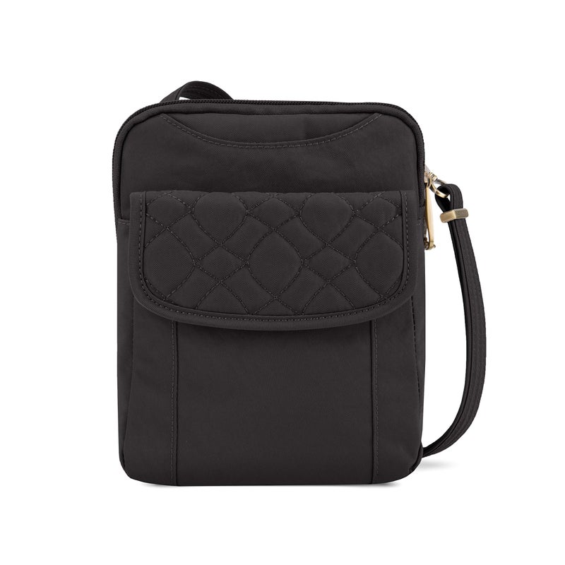 Travelon Travelon Anti-theft Signature Quilted Slim Pouch Bag, Black  - Image 1