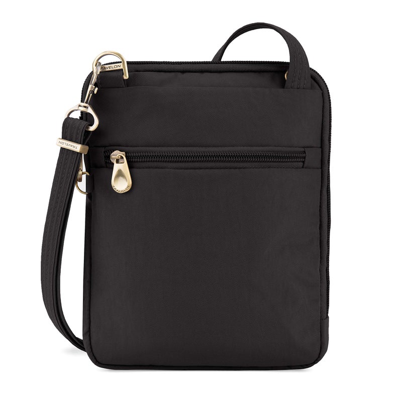 Travelon Travelon Anti-theft Signature Quilted Slim Pouch Bag, Black  - Image 5