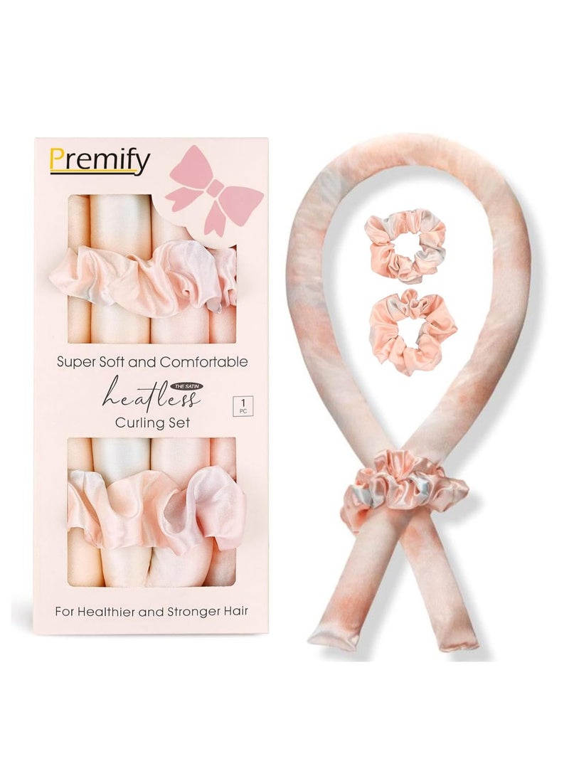 بريميفي مجموعة 3 قطع لتجعيد الشعر طوال الليل من الساتان بدون حرارة - Image 1