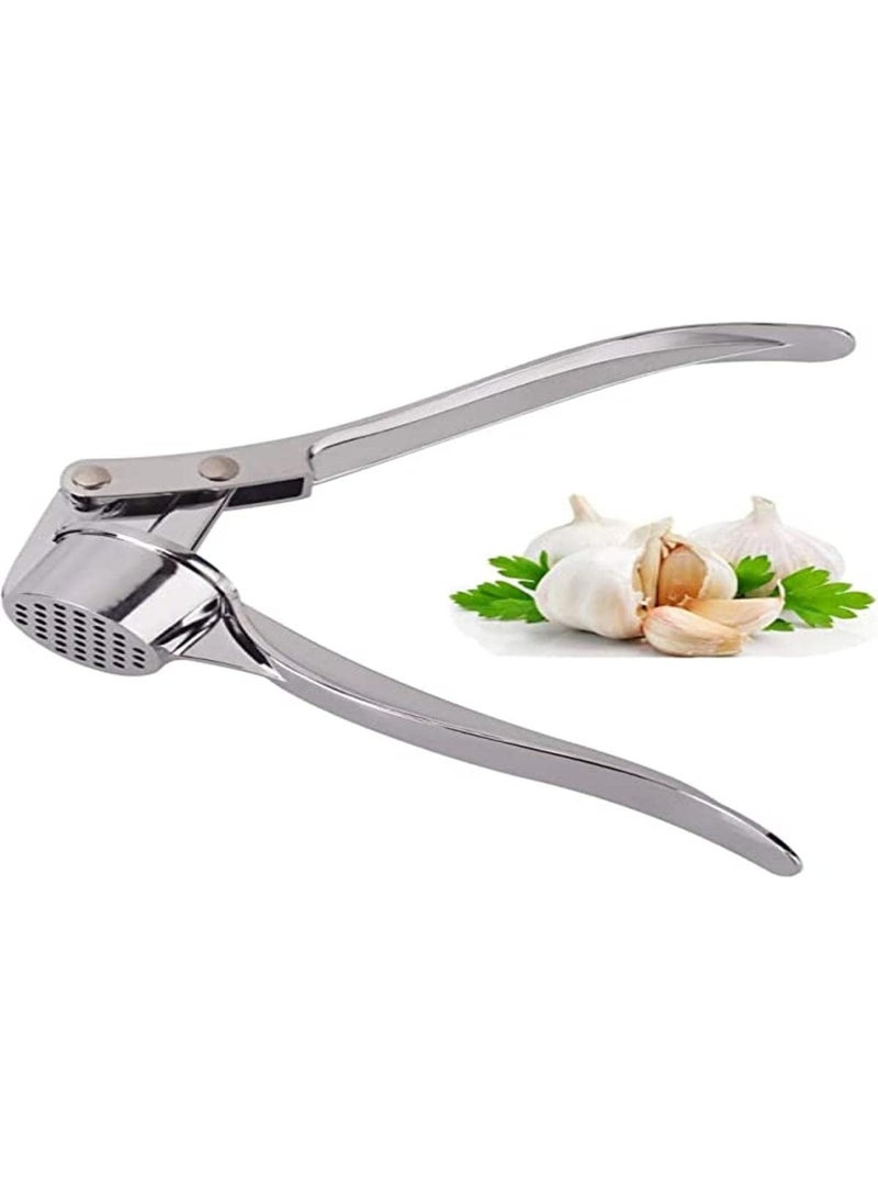 Generic Manual Garlic Press – Stainless Steel Garlic Crusher & Masher, Ergonomic Handle, Easy to Use & Clean, Quickly Minces Garlic and Ginger for Cooking - Image 3