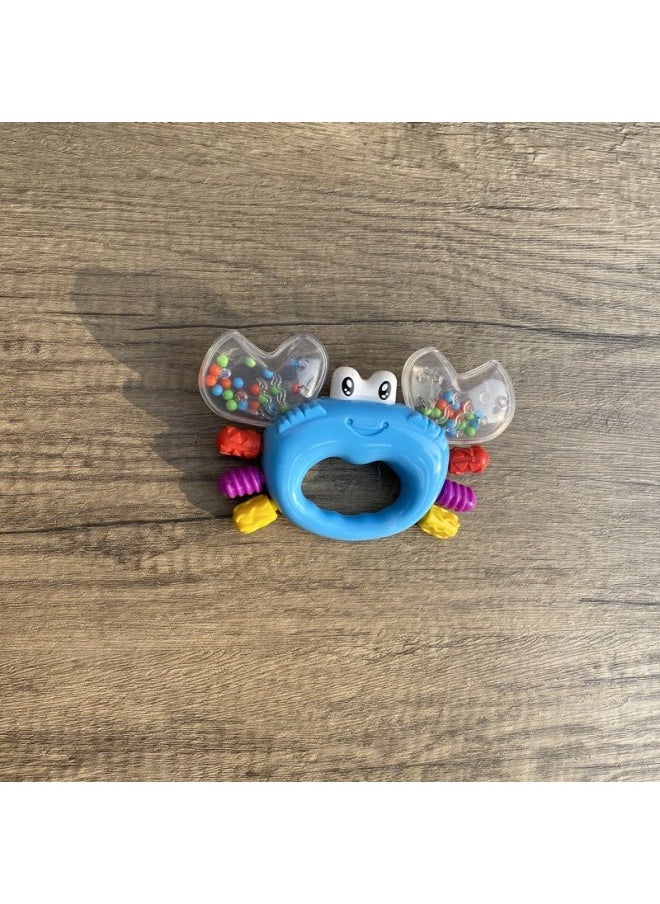 Generic - Export Flaw Changeable Magic Ring Rattle Massage Tablets Multi-touch 0-1 Years Old Educational Toys Exercise Finger Fine-Color:Crab Rattle - Image 1