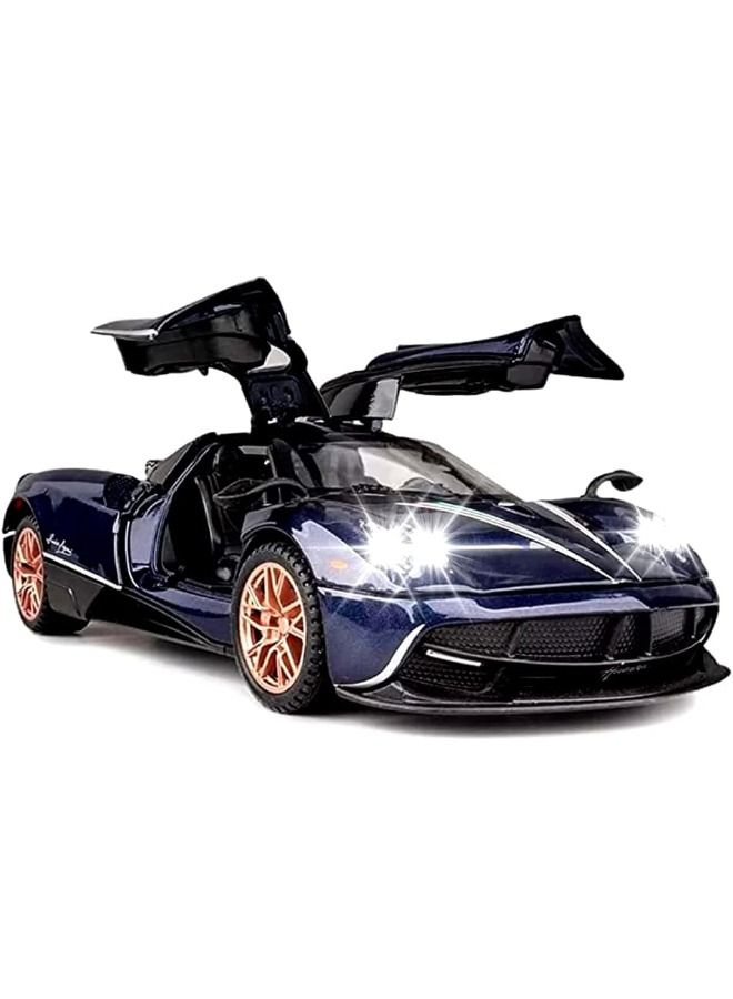 Model car 1 32 pagani huayra dinastia car model toy diecast zinc alloy pull back collectible toy car sound and light pull back model car for kids boy girl gift - Image 1