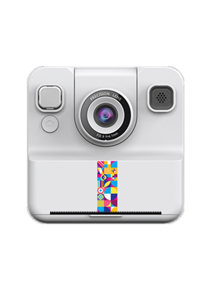 Generic A30 2.4 Inch IPS Screen Instant Camera for Kids HD Flip Lens Video Recorder Built In Games - White - Image 1