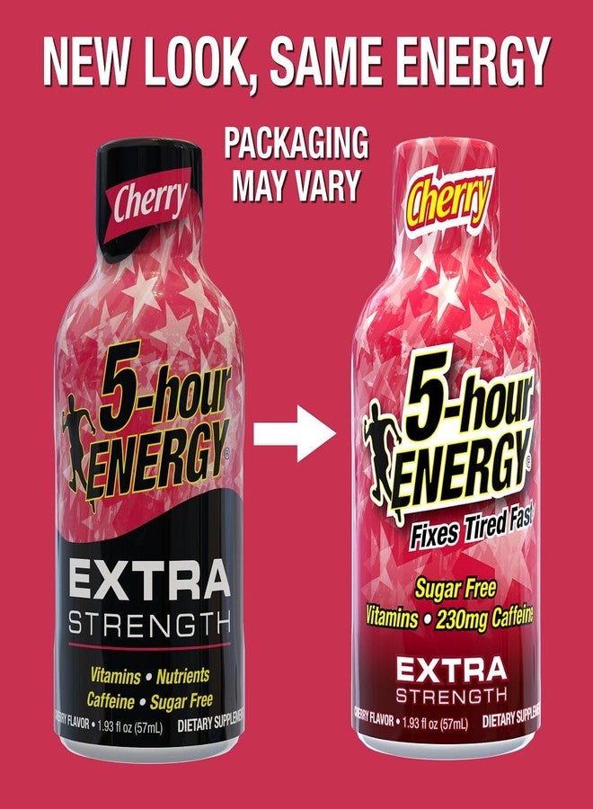 5-hour ENERGY مشروب طاقة فائق القوة يدوم 5 ساعات، بنكهة الكرز، 1.93 أونصة. 30 عبوة (30 زجاجة - نكهة واحدة، الكرز) - Image 5