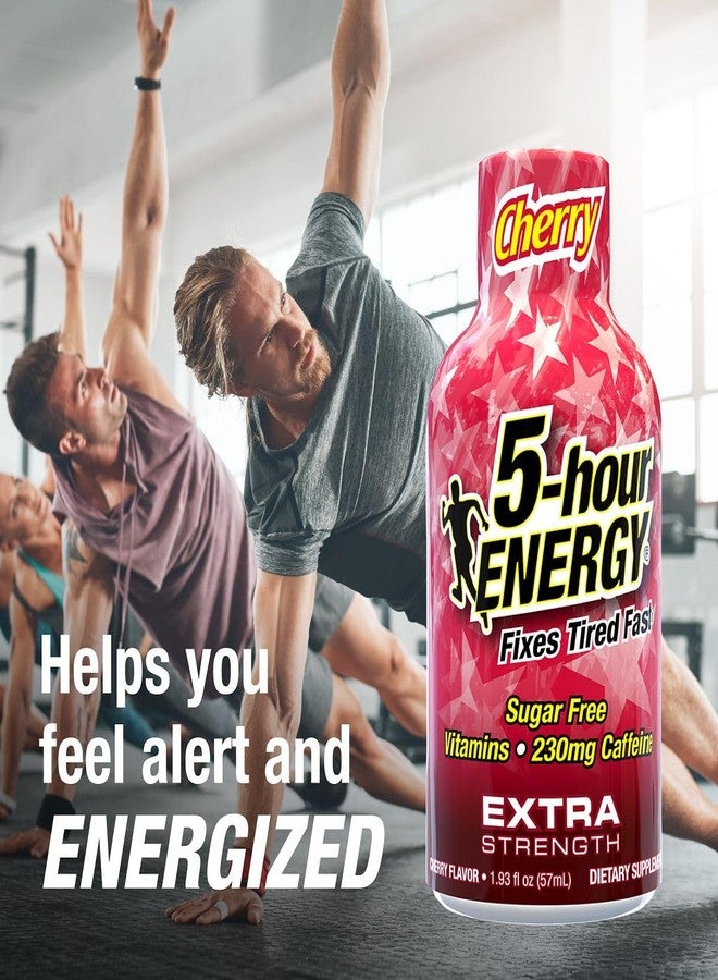 5-hour ENERGY مشروب طاقة فائق القوة يدوم 5 ساعات، بنكهة الكرز، 1.93 أونصة. 30 عبوة (30 زجاجة - نكهة واحدة، الكرز) - Image 3