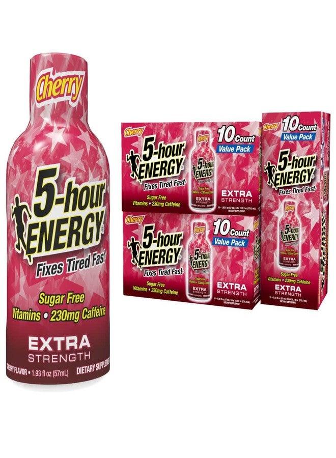 5-hour ENERGY مشروب طاقة فائق القوة يدوم 5 ساعات، بنكهة الكرز، 1.93 أونصة. 30 عبوة (30 زجاجة - نكهة واحدة، الكرز) - Image 1
