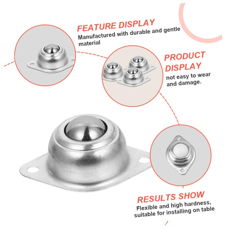 8 قطع وحدات كاستر محامل عالية الأداء، بكرات نقل كروية للطاولة - Image 3