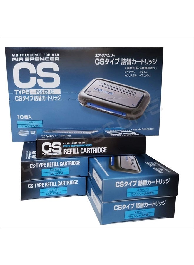 Air Spencer - Pack of 5 CSX3 Squash Refill Cartridge Air Freshener - Image 1