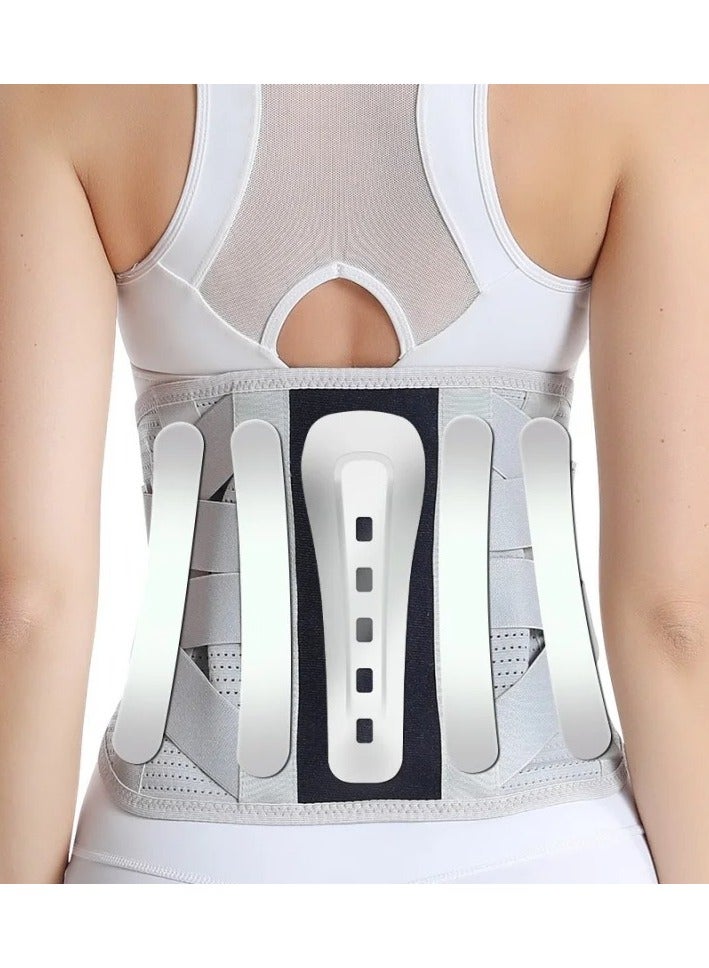 Lower Back Brace Lumbar Support Belt With 5 Steel Plate Supports Breathable Waist Support for Herniated Disc Sciatica Scoliosis(XL Size) - Image 1