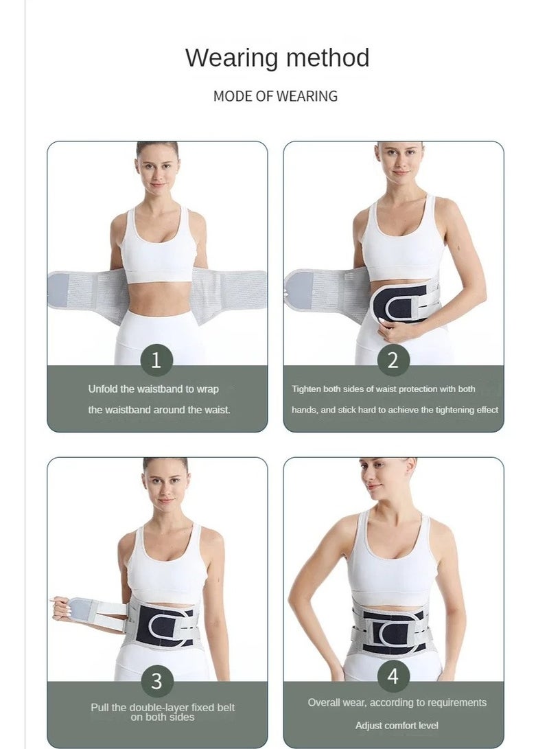 Lower Back Brace Lumbar Support Belt With 5 Steel Plate Supports Breathable Waist Support for Herniated Disc Sciatica Scoliosis(XL Size) - Image 3