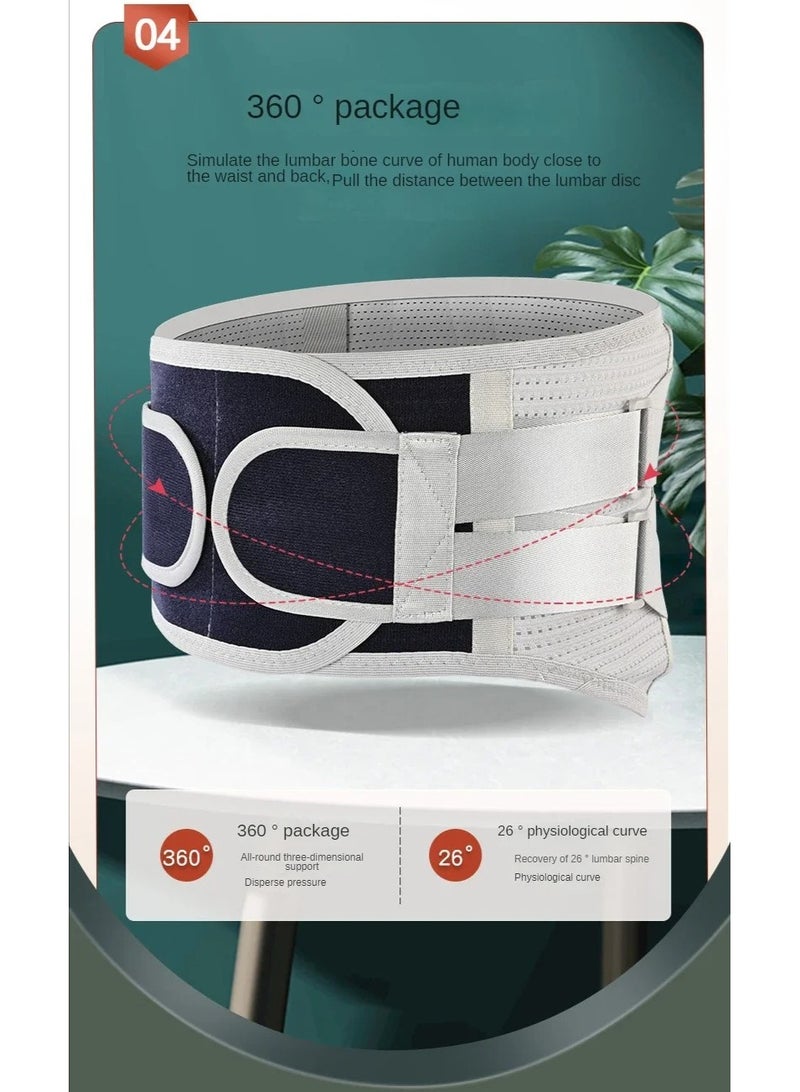 Lower Back Brace Lumbar Support Belt With 5 Steel Plate Supports Breathable Waist Support for Herniated Disc Sciatica Scoliosis(XL Size) - Image 5