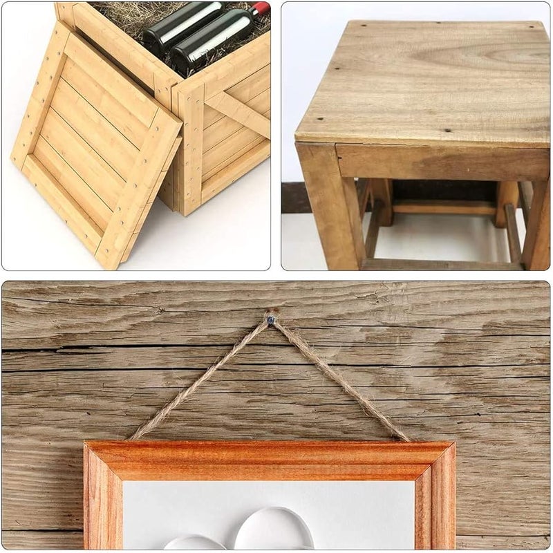 مسامير زخرفية بلون ذهبي 1 2x30 مم لإكسسوارات صناديق الخشب DIY 300 قطعة - Image 3