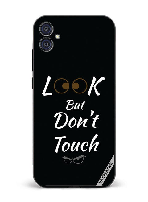 Protective Case Cover For Samsung Galaxy M04/F04 Look But Don't Touch Design Multicolour