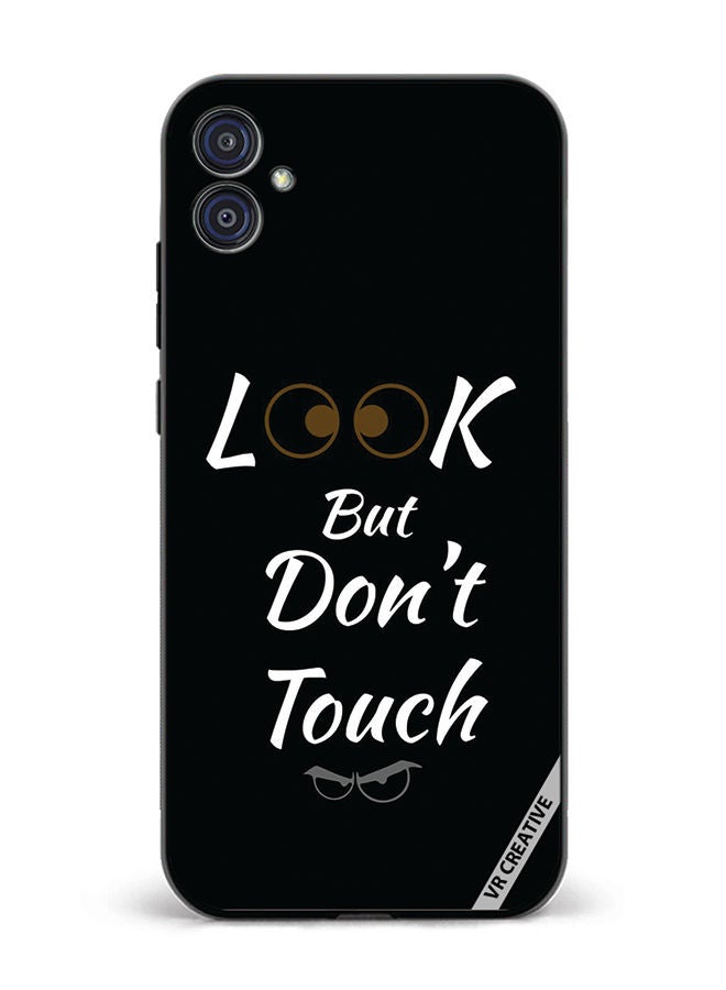 Protective Case Cover For Samsung Galaxy M04/F04 Look But Don't Touch Design Multicolour