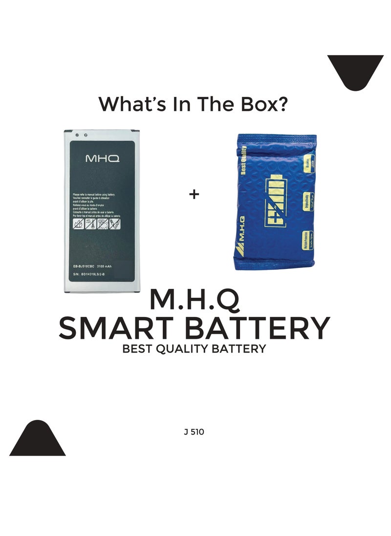 M.H.Q - Battery for Samsung 3100mAh Galaxy J5 2016 SM J510F J510FN J510 EB-BJ510CBC EB-BJ510CBE - Image 1